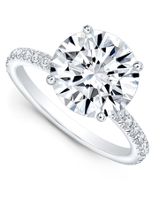 1.7 CT Round Brilliant 925 Sterling Silver Ring