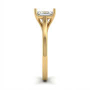 1 CT Radiant Cut 925 Sterling Silver Ring