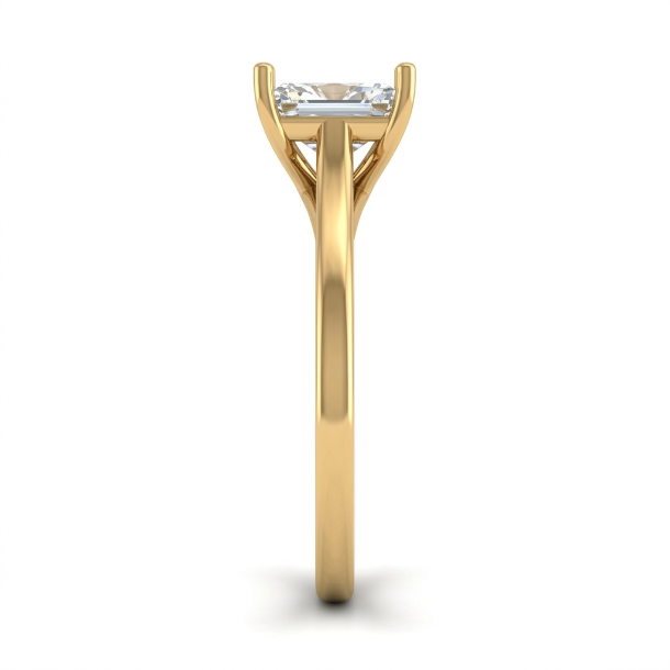 1 CT Radiant Cut 925 Sterling Silver Ring