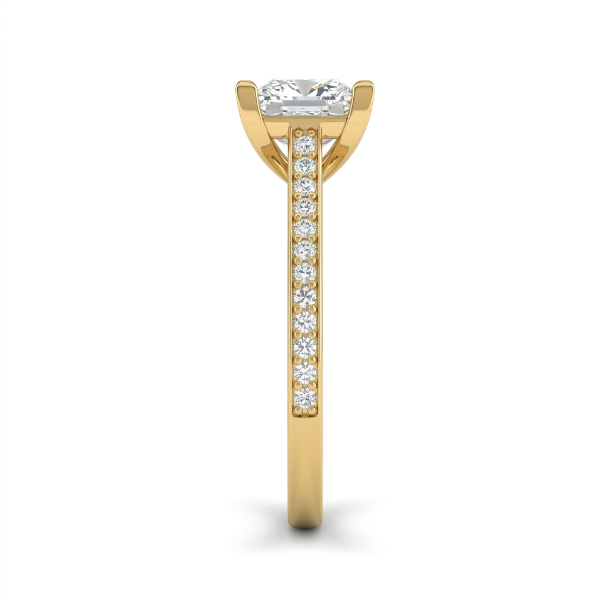 1.24 CT Princess Cut Multi-Shape 925 Sterling Silver Ring