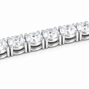 7 CT Round Cut Prong Tennis Bracelet in 925 Sterling Silver