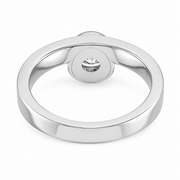 1 CT Round Brilliant 925 Sterling Silver Ring
