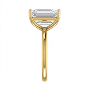 5 CT Emerald Cut 925 Sterling Silver Ring