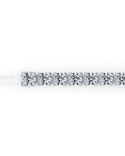 4.2 CT Round Cut Prong Tennis Bracelet in 925 Sterling Silver