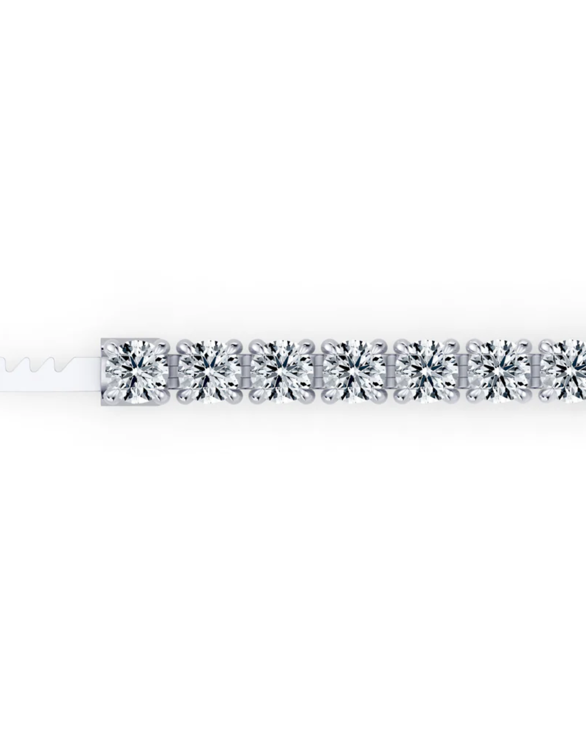 4.2 CT Round Cut Prong Tennis Bracelet in 925 Sterling Silver