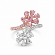 2.4 CT Pear Cut Multi-Shape 925 Sterling Silver Ring