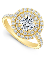 1.8 CT Round Brilliant 925 Sterling Silver Ring