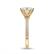 1.24 CT Round Brilliant 925 Sterling Silver Ring