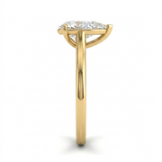 1 CT Pear Cut 925 Sterling Silver Ring