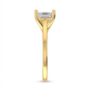 1 CT Asscher Cut 925 Sterling Silver Ring