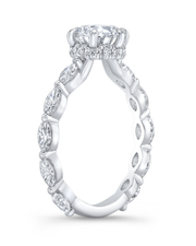 1.6 CT Round Brilliant Multi-Shape 925 Sterling Silver Ring