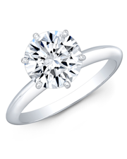 1 CT Round Brilliant 925 Sterling Silver Ring