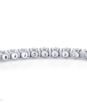 4.2 CT Round Cut Prong Tennis Bracelet in 925 Sterling Silver