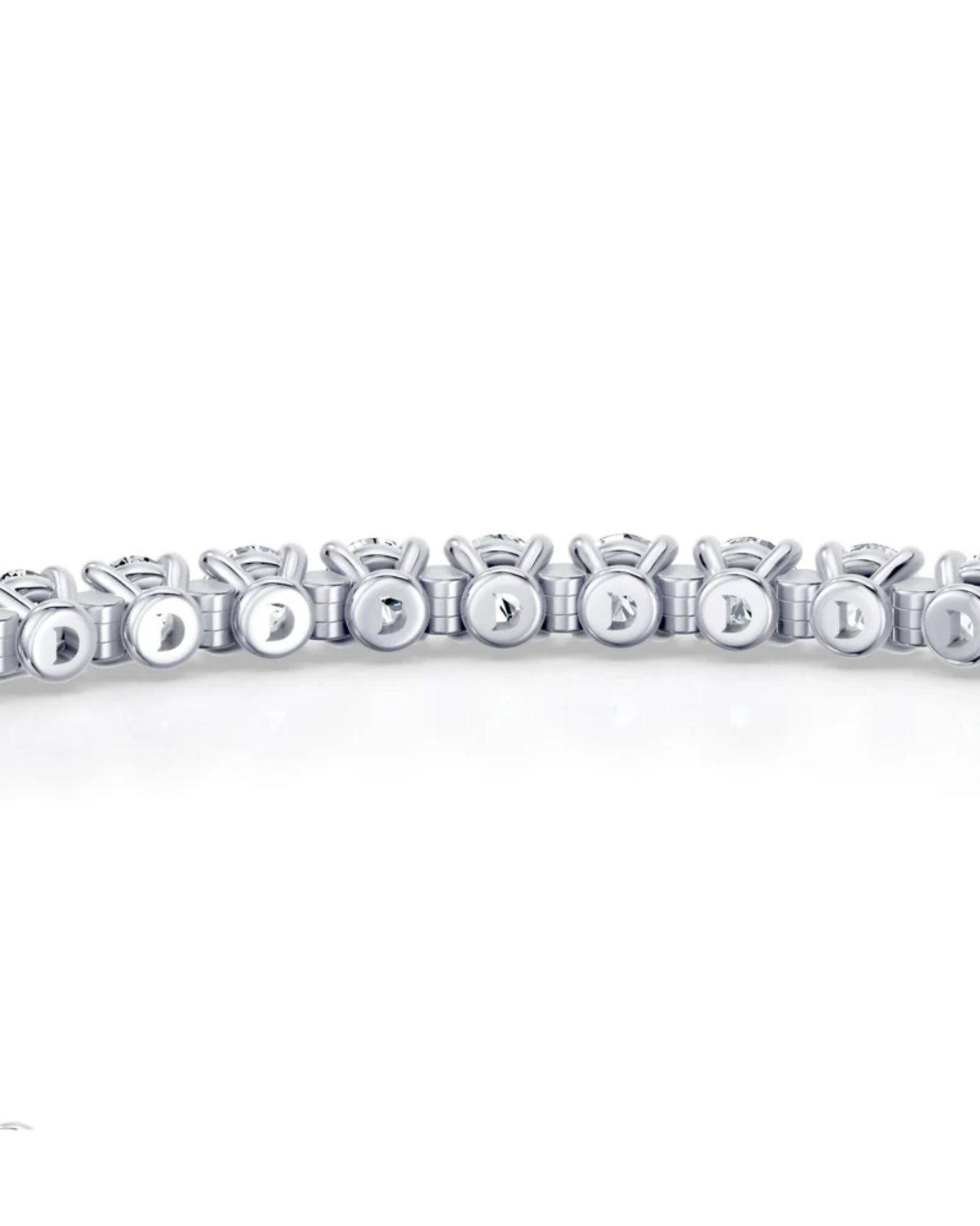 4.2 CT Round Cut Prong Tennis Bracelet in 925 Sterling Silver