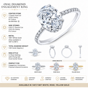1.5 CT Oval Multi-Shape 925 Sterling Silver Ring