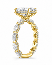 2.3 CT Oval Multi-Shape 925 Sterling Silver Ring