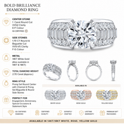 2.7 CT Round Brilliant Multi-Shape 925 Sterling Silver Ring