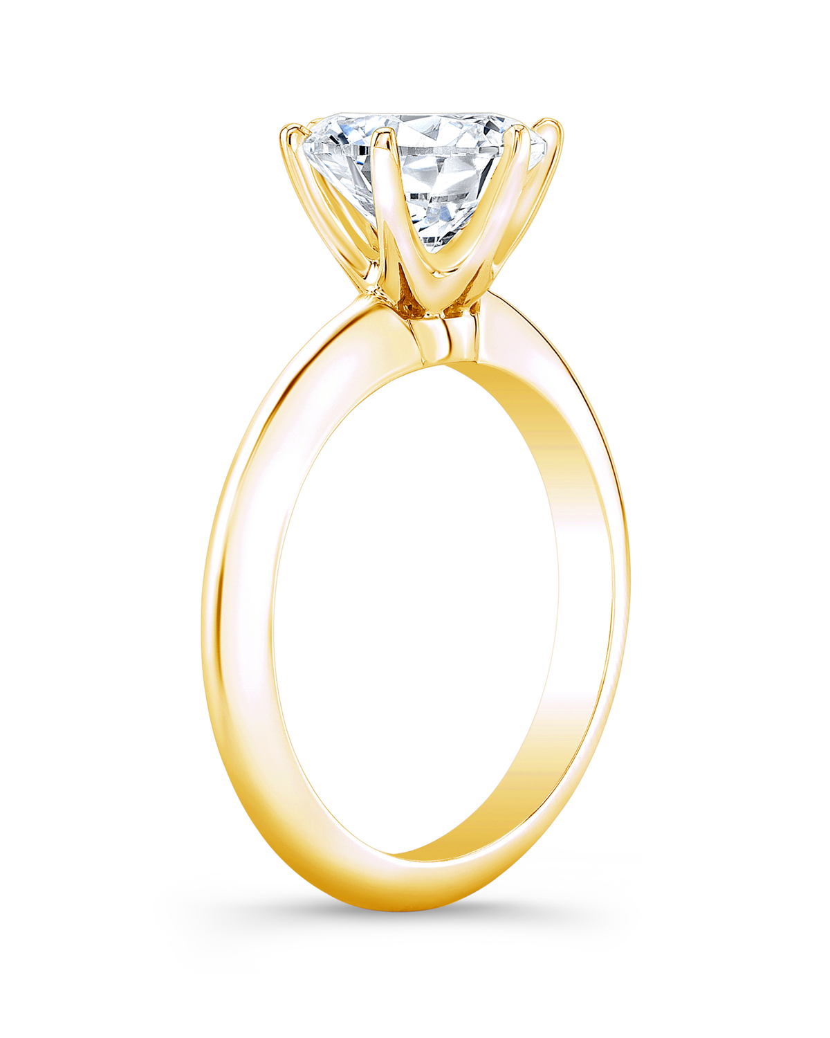 1 CT Round Brilliant 925 Sterling Silver Ring