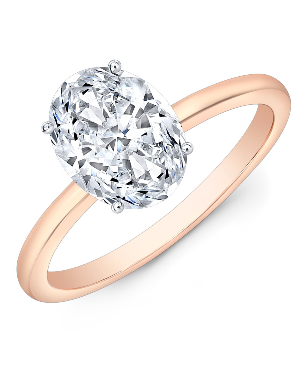 1 CT Round Brilliant 925 Sterling Silver Ring