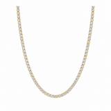 8.2 CT Round Tennis Necklace in 925 Sterling Silver