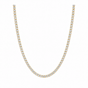 8.2 CT Round Tennis Necklace in 925 Sterling Silver