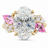 3.5 CT Oval Multi-Shape 925 Sterling Silver Ring