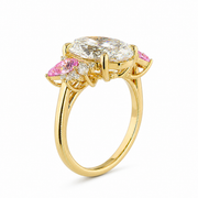 3.5 CT Oval Multi-Shape 925 Sterling Silver Ring