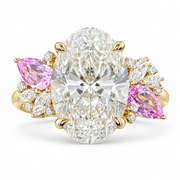 3.5 CT Oval Multi-Shape 925 Sterling Silver Ring