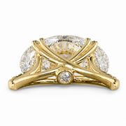 4.58 CT Oval Multi-Shape 925 Sterling Silver Ring