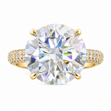 8.14 CT Round Brilliant 925 Sterling Silver Ring