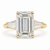4.75 CT Emerald Cut Multi-Shape 925 Sterling Silver Ring