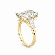 4.75 CT Emerald Cut Multi-Shape 925 Sterling Silver Ring