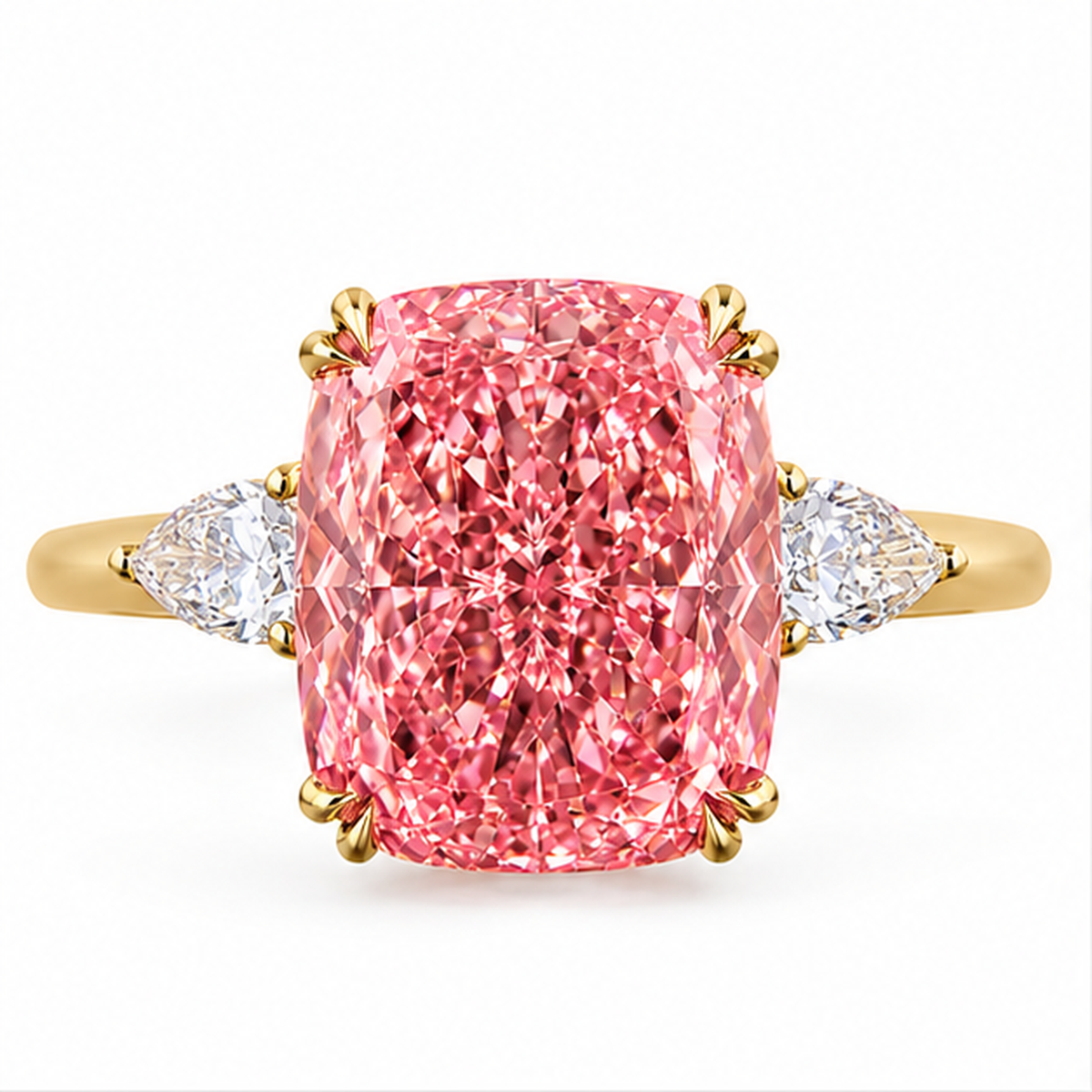4.75 CT Cushion Cut Multi-Shape 925 Sterling Silver Ring