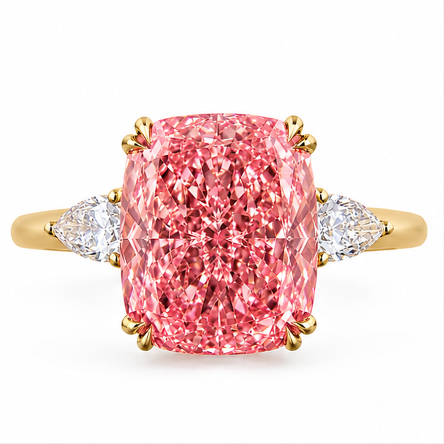 4.75 CT Cushion Cut Multi-Shape 925 Sterling Silver Ring