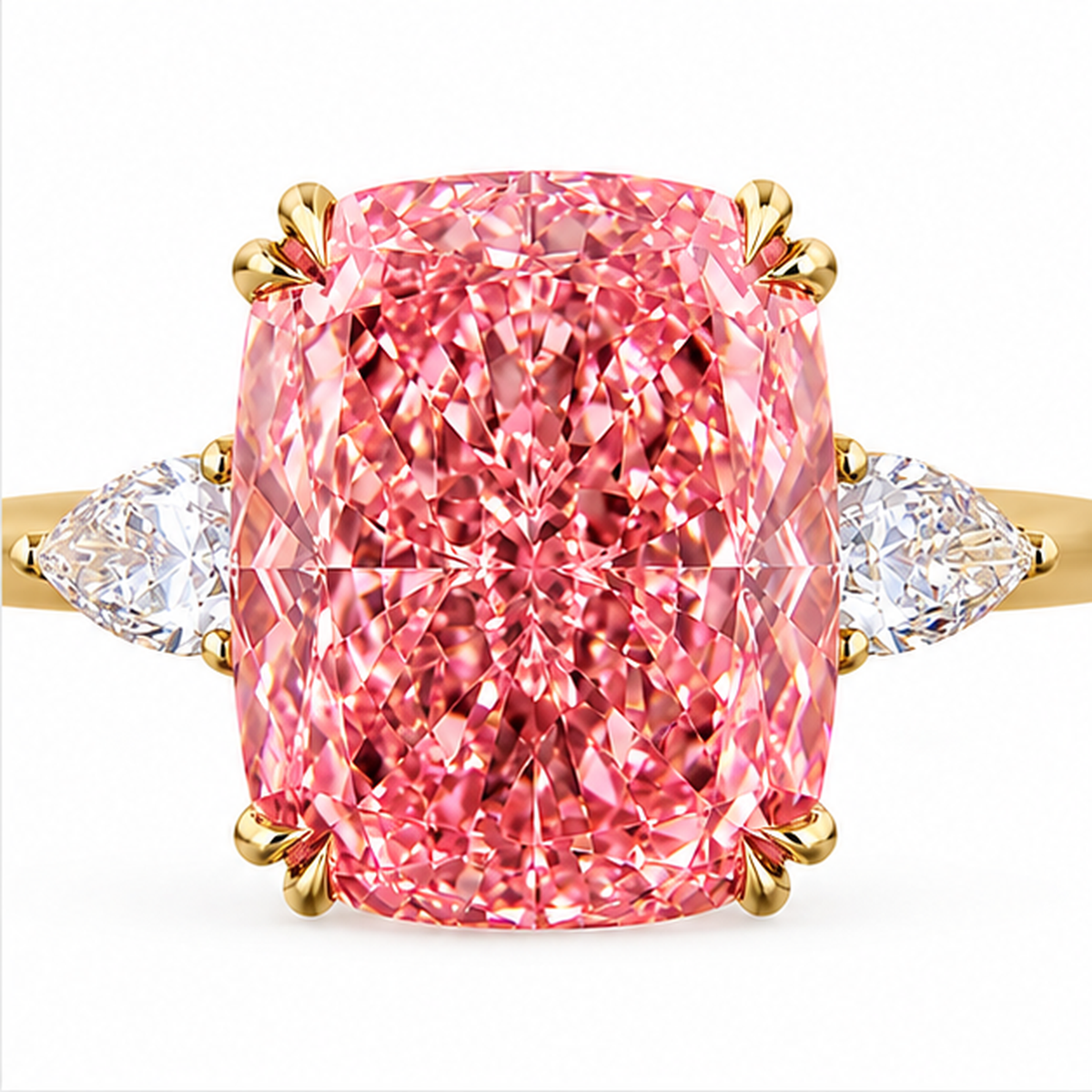 4.75 CT Cushion Cut Multi-Shape 925 Sterling Silver Ring