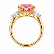 4.75 CT Cushion Cut Multi-Shape 925 Sterling Silver Ring