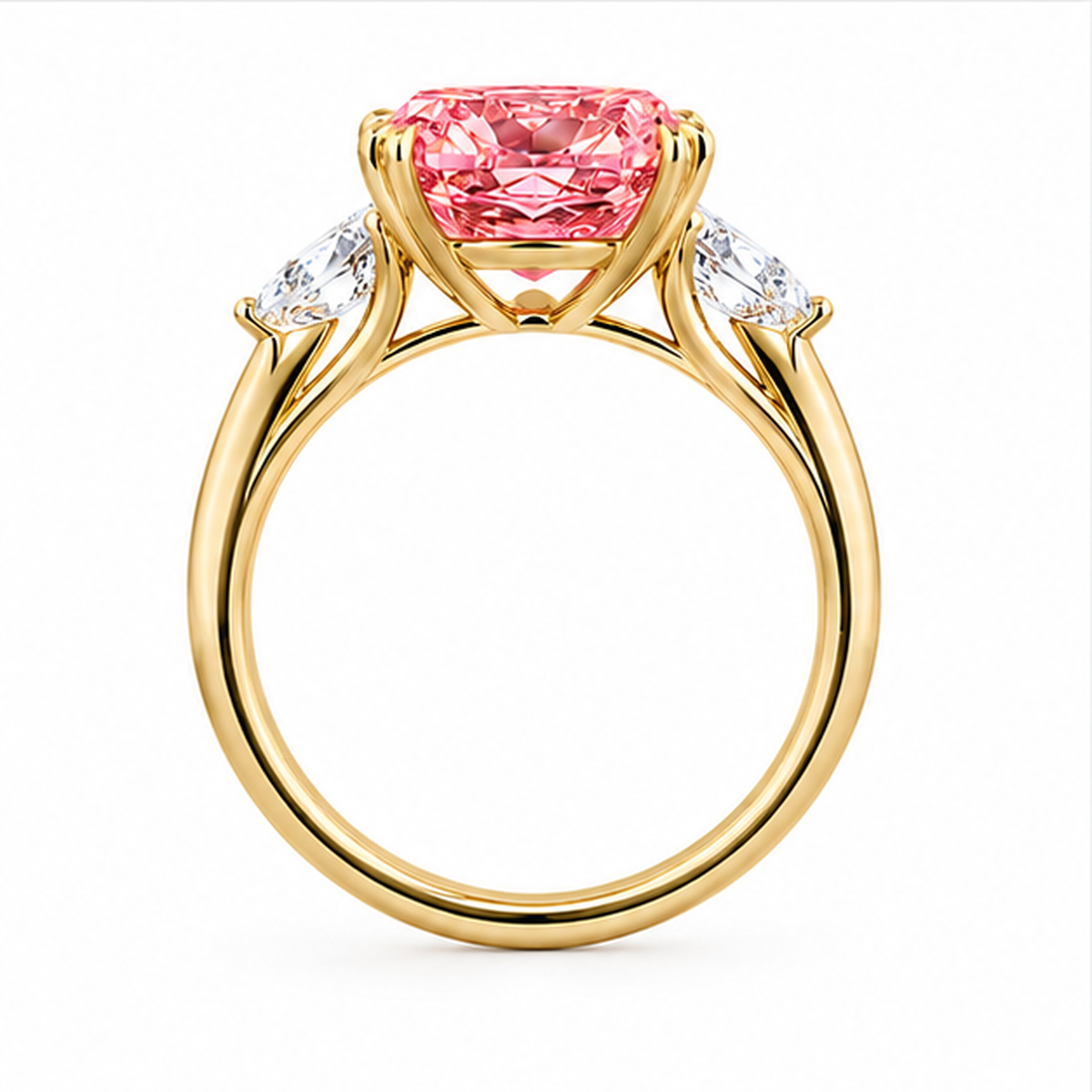 4.75 CT Cushion Cut Multi-Shape 925 Sterling Silver Ring