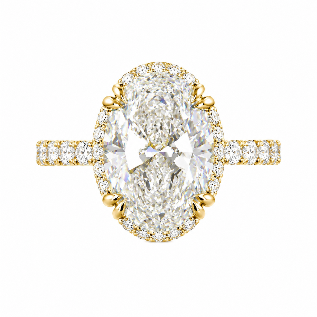 3.75 CT Oval Multi-Shape 925 Sterling Silver Ring