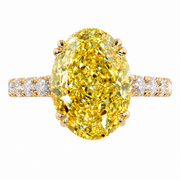 4.58 CT Oval Multi-Shape 925 Sterling Silver Ring