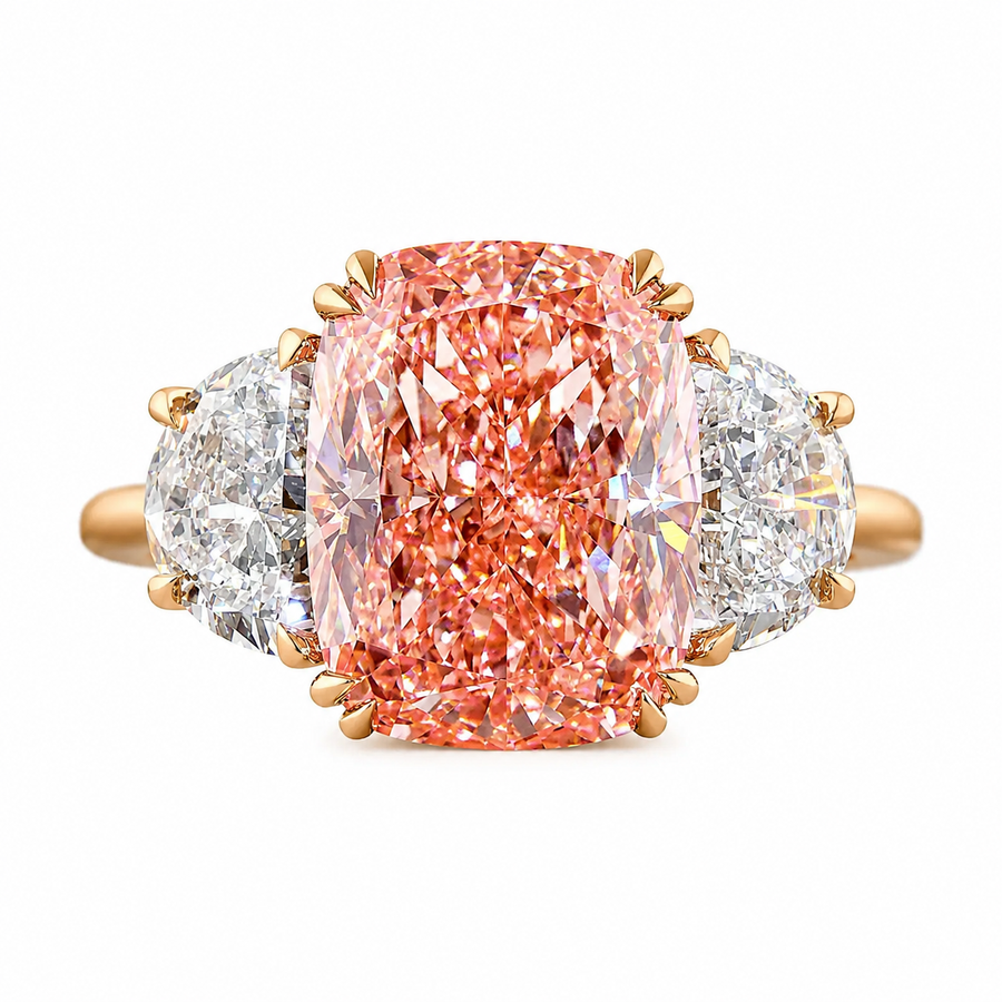 6 CT Cushion Cut Multi-Shape 925 Sterling Silver Ring