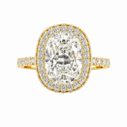 4.5 CT Cushion Cut Multi-Shape 925 Sterling Silver Ring
