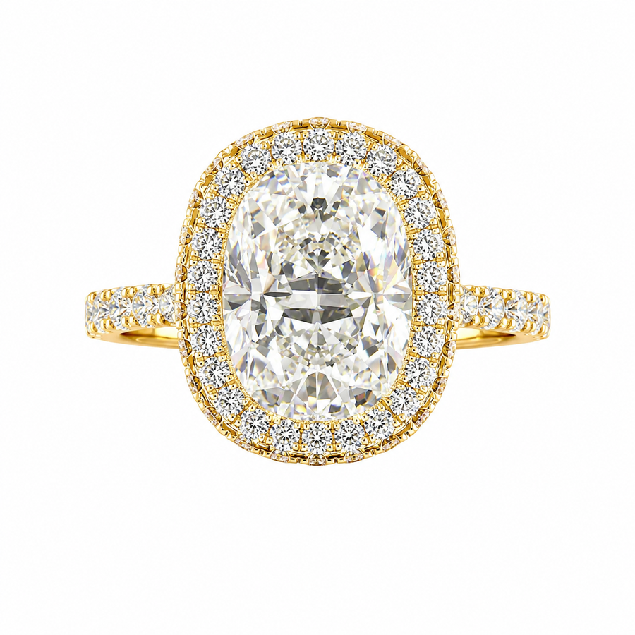 4.5 CT Cushion Cut Multi-Shape 925 Sterling Silver Ring